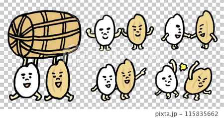 白米角色和糙米角色的友誼 白米角色和糙米角色的友誼 115835662