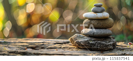 Zen stones banner Zen stones banner 115837541