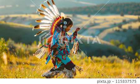 Indigenous People Day concept illustration 115837575
