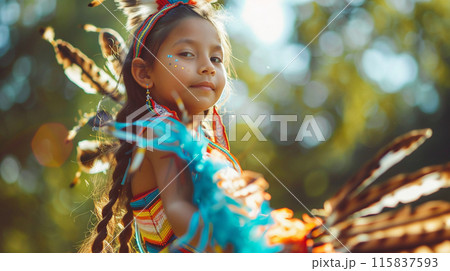 Indigenous People Day concept illustration 115837593