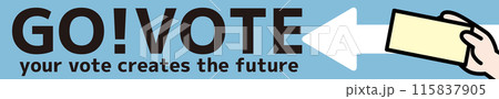 投票箱に投票する様子のベクターイラスト 投票箱に投票する様子のベクターイラスト 115837905