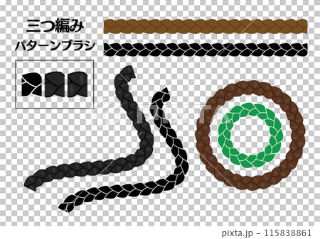 辮子圖案刷。能夠改變顏色很方便。 辮子圖案刷。能夠改變顏色很方便。 115838861