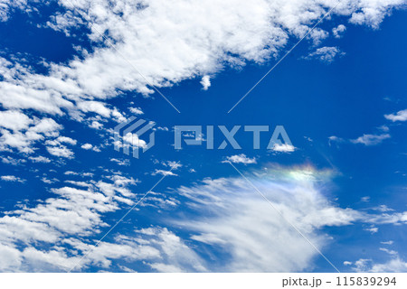 空 青空 彩雲 背景素材 空 青空 彩雲 背景素材 115839294