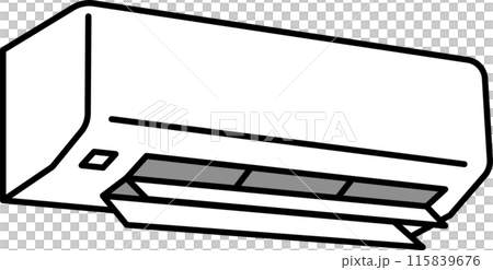 一個簡單的空調的插圖 115839676