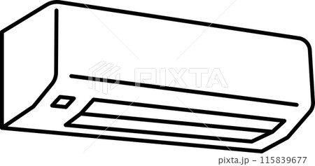 シンプルなエアコンのイラスト 115839677