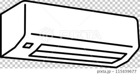 シンプルなエアコンのイラスト 115839677