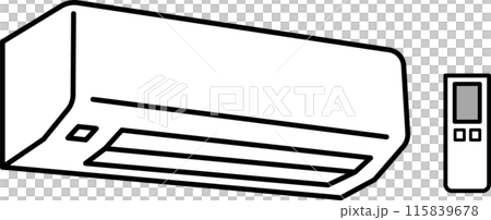 一個簡單的空調的插圖 115839678
