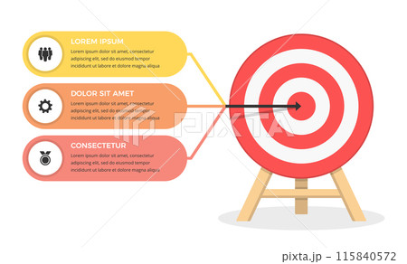 Target with 3 Elements for Text 115840572