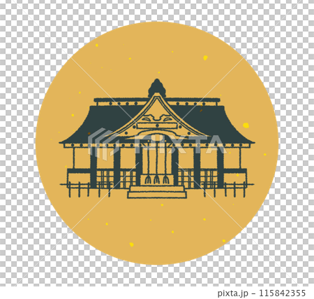 大崎八幡宮 宮城県 御社殿正面 アイコン 115842355