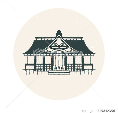 大崎八幡宮 宮城県 御社殿正面 アイコン 115842356