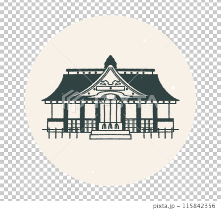 大崎八幡宮 宮城県 御社殿正面 アイコン 115842356
