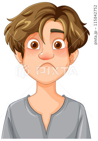 Surprised Young Man Illustration Surprised Young Man Illustration 115842752