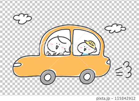 車で送迎をする母親　保育園　幼稚園　送り迎え 115842912