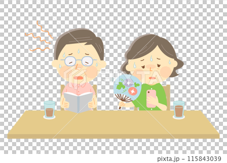 老年人容易因高溫而中暑 115843039