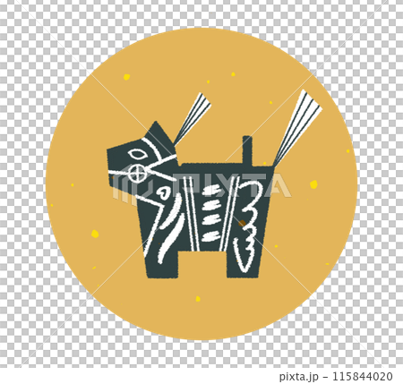 三春駒のイラスト 福島県 ミハルゴマ 115844020