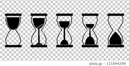 沙漏簡單圖標 115844299