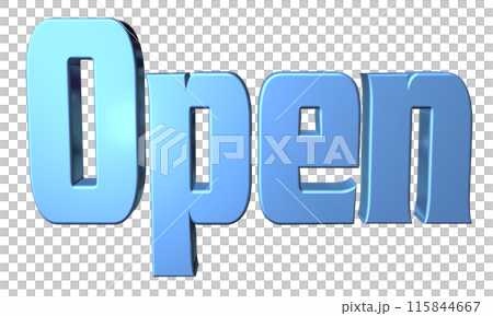 3DCG 3D人物「開館/開館紀念」藍色、藍色 115844667