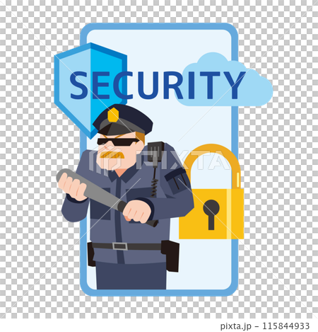 スマートフォンを守るイメージイラスト 115844933