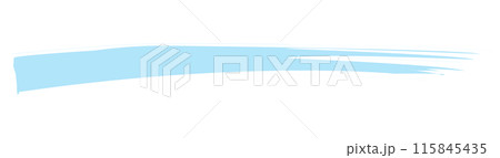 手書き風の青い蛍光ペンの太線 手書き風の青い蛍光ペンの太線 115845435