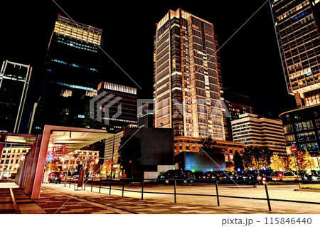 東京駅•都市夜景 115846440