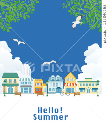 夏の街並み 115846568