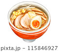 バターとろける味噌ラーメン　イラスト 115846927