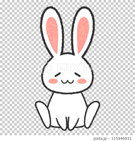 座っているうとうとうさぎ 座っているうとうとうさぎ 115846931