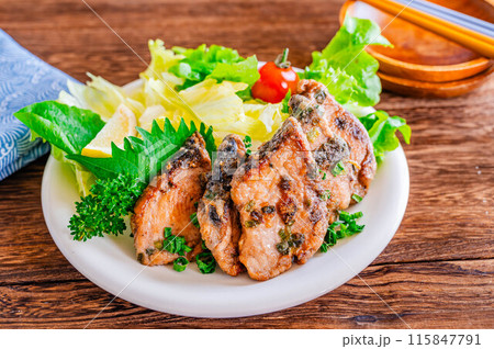 かつおのたたき漬け　竜田揚げ 115847791