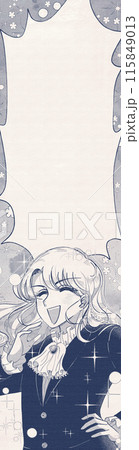 レトロ少女漫画風イラスト・高笑いをするセレブな男装の麗人 レトロ少女漫画風イラスト・高笑いをするセレブな男装の麗人 115849013