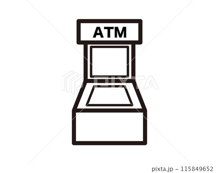 ATMのアイコンイラスト 115849652