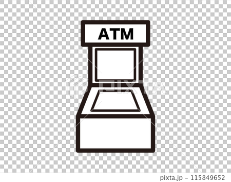 ATMのアイコンイラスト 115849652