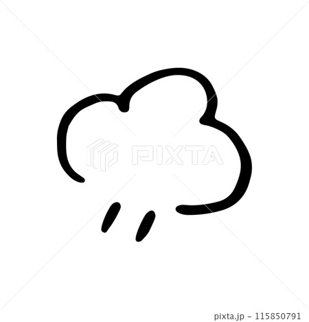 ぷんぷん　怒り　マーク　サイン　手描き 115850791