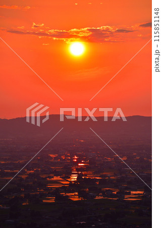 夕景　散居村 115851148