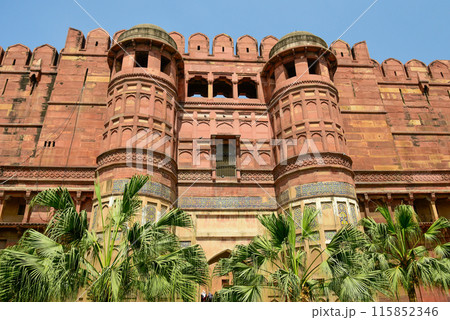 インドにあるアグラ城のとても美しい風景 115852346