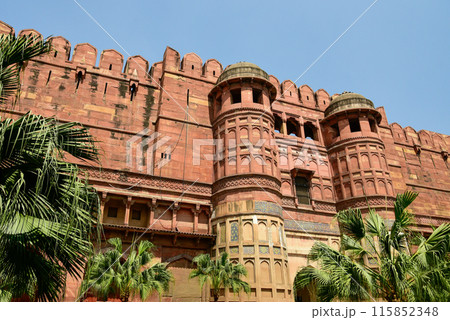 インドにあるアグラ城のとても美しい風景 115852348