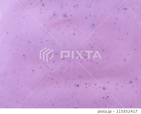 violet texture of blueberry yogurt background.Top view. 115852417
