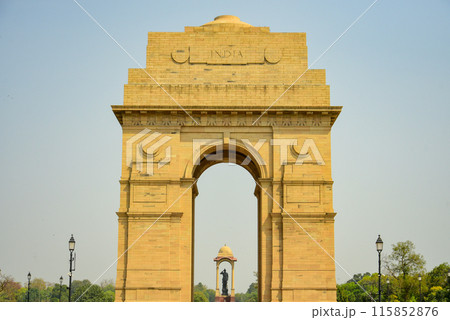 インドデリーにあるインド門の風景 インドデリーにあるインド門の風景 115852876