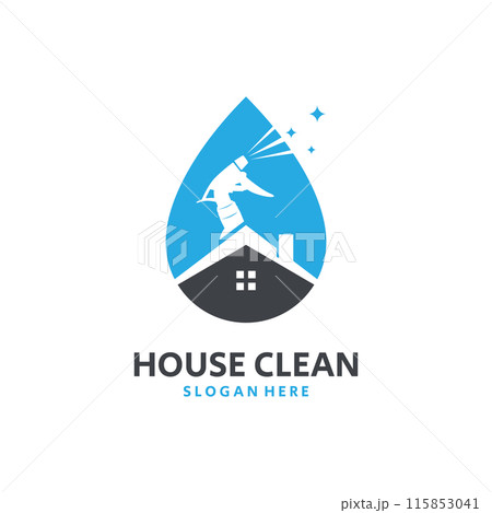 House Cleaning Logo Template Vector Illustration House Cleaning Logo Template Vector Illustration 115853041