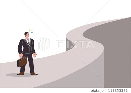 Business man overcomes path to gain opportunities and increase profits from working in corporation 115853381