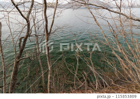 春先の十和田湖(くもり) 春先の十和田湖(くもり) 115853809
