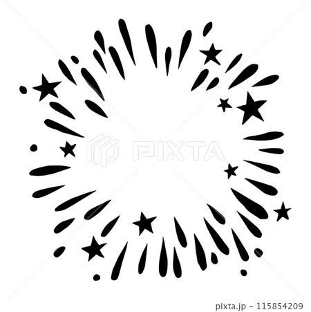 Wreath for memorial day usa. Black and white illustration Wreath for memorial day usa. Black and white illustration 115854209