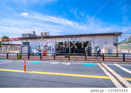 日本の川崎都市景観　東急電鉄　梶が谷駅などを望む 115855243