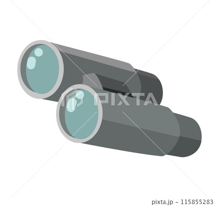 シンプルな双眼鏡のイラスト素材 シンプルな双眼鏡のイラスト素材 115855283