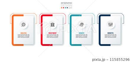 Business concept infographic template with option. 115855296