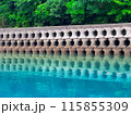 整然と並べられた消波堤 115855309