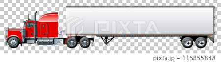 Vector truck template isolated on white Vector truck template isolated on white 115855838