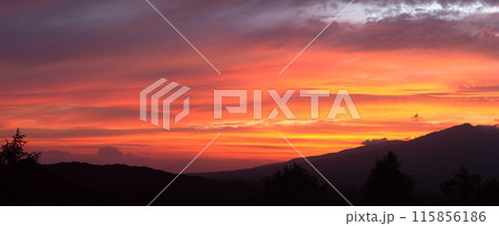 浅間山　夕景 115856186