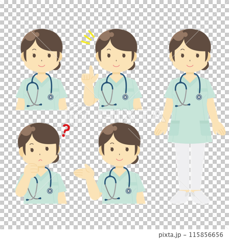 女護士的插圖 115856656