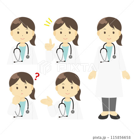 女性医師のイラスト 115856658