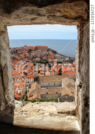 Scenic vief from the Franciscan monastery in Dubrovnik Scenic vief from the Franciscan monastery in Dubrovnik 115856727